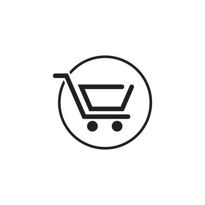 Shop, store basket vector icon Template