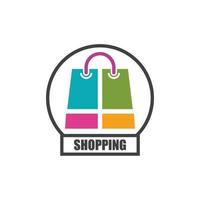 Shoping bag  icon vector