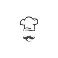 plantilla de logotipo de sombrero de chef vector