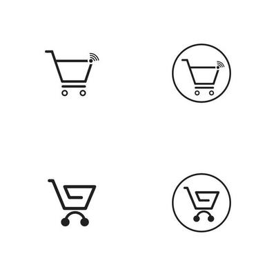 Shop, store basket vector icon Template