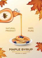 Maple Syrup Composition vector