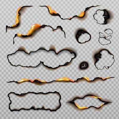 Burnt Paper Holes Set