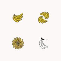 Banana Logo Template vector illustration