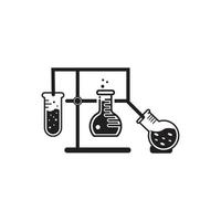 Medical Test tube Icon Vector Illustration.