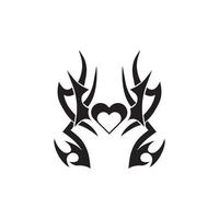 tribal tattoo icon vector illustration design