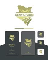 farm Kenya East African logo design vector, ranch, garden