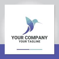 hummingbird data logo design vector, technology, connect, pixels. vector