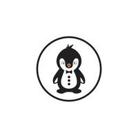 penguin logo template design vector