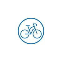 plantilla de diseño de vector de icono de bicicleta