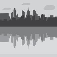 City skyline background vector illustration