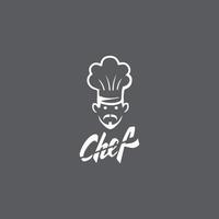 Hat chef logo template vector icon  illustration