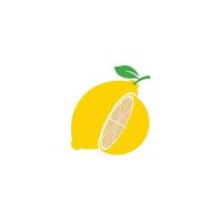 Fresh Lemon icon vector illustration design