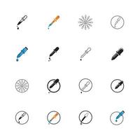 Dropper Icon Vector Design Template. Linear Style.