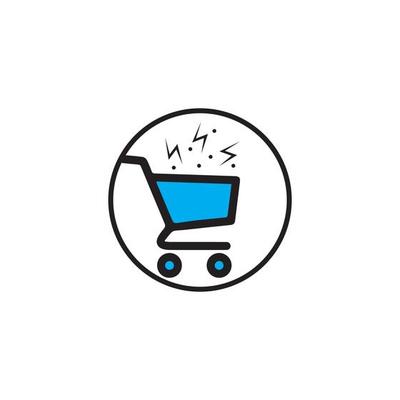 Shop, store basket vector icon Template