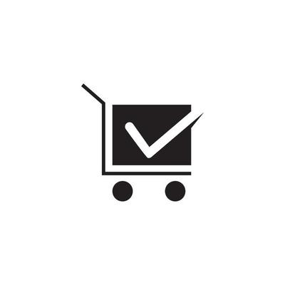 Shop, store basket vector icon Template