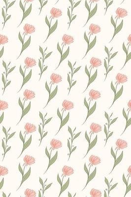 Abstract floral seamless pattern drawn. Modern style seamless floral pattern, light simple spring background. Vector illustration