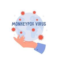 Map of the spread of the monkeypox virus vector