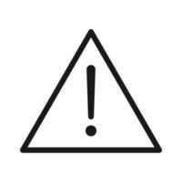 Warning sign. exclamation, alert icon vector in modern design