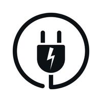 plug icon vector. on white background vector
