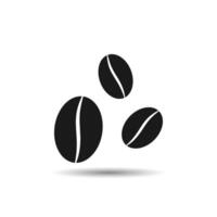 coffee beans icon vector in trendy design style on blank background