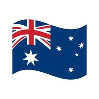 bandera de australia, colores oficiales y proporción correcta. bandera nacional australiana. ilustración vectorial vector