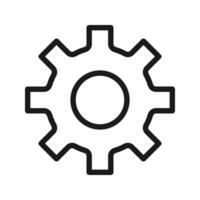 Gear Icon Vector Template, Flat Design illustration EPS 10
