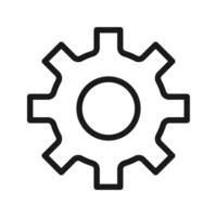 Gear Icon Vector Template, Flat Design illustration EPS 10