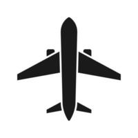 Airplane icon vector template. Symbol of airplane sign color editable on blank background