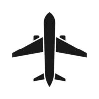 Airplane icon vector template. Symbol of airplane sign color editable on blank background