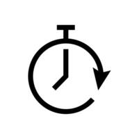 Stopwatch timer icon vector outline design