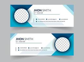 Corporate Email Signature Template Design, Creative Email Signature, Email Template, Signature Template Design, Signature Design, Email Sign, Web Media Banner, Social Media Template, Banner, Poster. vector