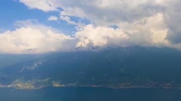 Running Clouds over the mountains and Lake video