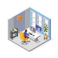 Business Training Isometric vector