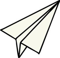 cute cartoon paper plane vector