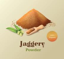 Jaggery Realistic Composition vector