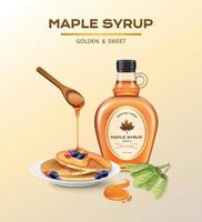 Maple Syrup Composition vector