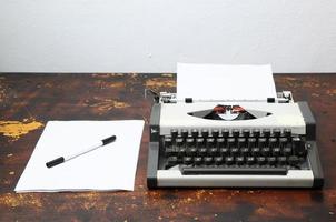 Vintage Travel Typewriter photo