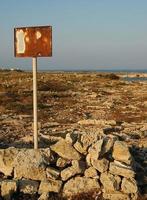 Rusted vintage signal photo