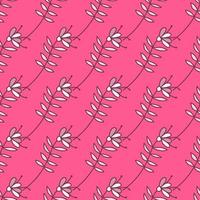 Simple small flower seamless pattern. Cute floral wallpaper. vector