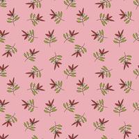 Simple outline flower seamless pattern. Cute floral wallpaper. vector