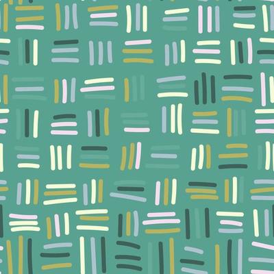 Hand drawn sketch lines seamless pattern in doodle style. Striped endless wallpaper. Simple ethnic background.