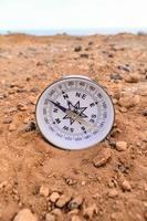 Orientation Concept Metal Compass photo