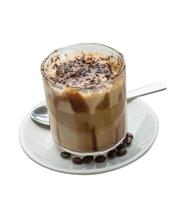 Mocha in glass photo