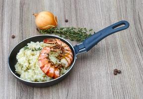 risotto con gambas foto