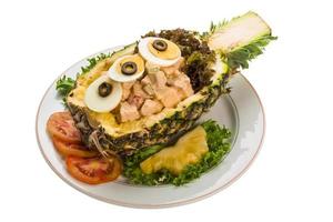 Pineapple and chiken salad photo