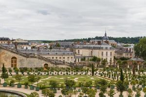 Famous palace Versailles near Paris, France with beautiful gardens photo