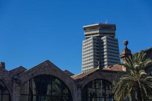 Buildings' facades of great architectural interest in the city of Barcelona - Spain photo