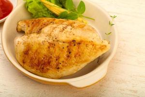 Roasted chicken breast photo