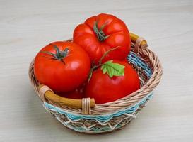 Tomato in the basket photo