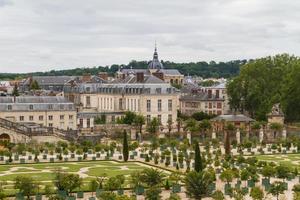 Famous palace Versailles near Paris, France with beautiful gardens photo
